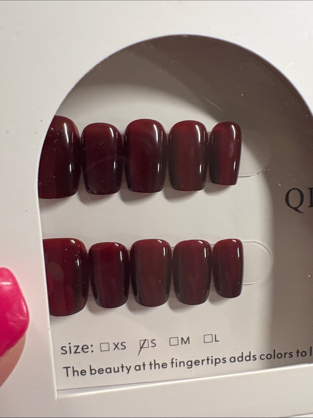 Nail Natural Pink Almond Press-On Set - Picture 3 of 5